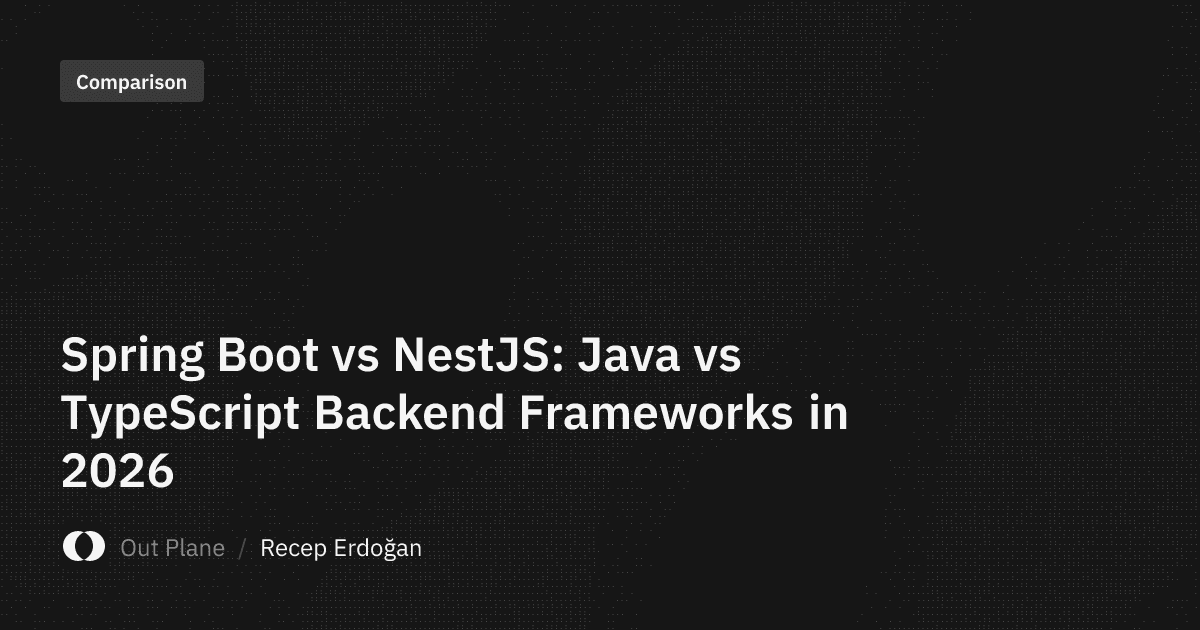 Spring Boot vs NestJS: Java vs TypeScript Backend Frameworks in 2026